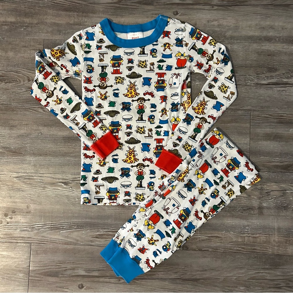 Hanna Andersson Pippi Longstocking Pajama Set 130 cm